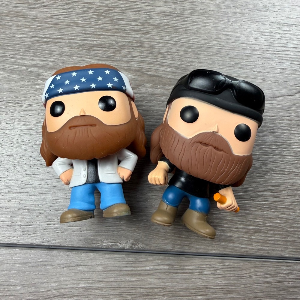 Funko Pop Duck Dynasty‎ Willie and Phil Robertson Vinyl Figures Brown OS
